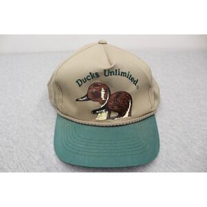 Ducks Unlimited Hat Mens OSFA Tan Ducks Unlimited Snapback Vintage Rope Cap